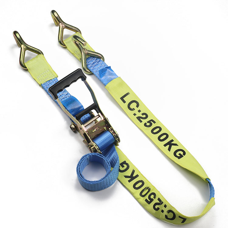 2 INCH 5T Ratchet qayışları Tək J Qarmaqlar