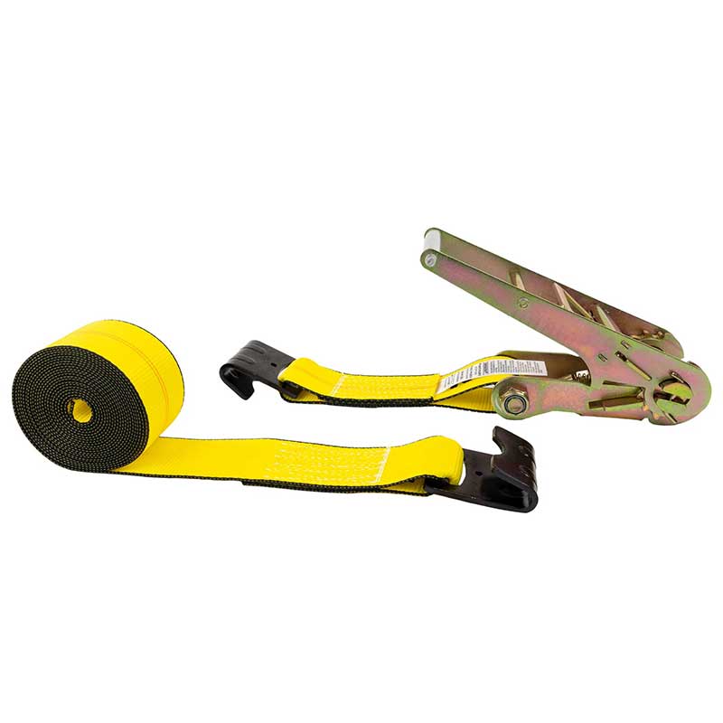 3 X 30 'Sarı Ratchet Kəmər Düz Qarmaqlı
